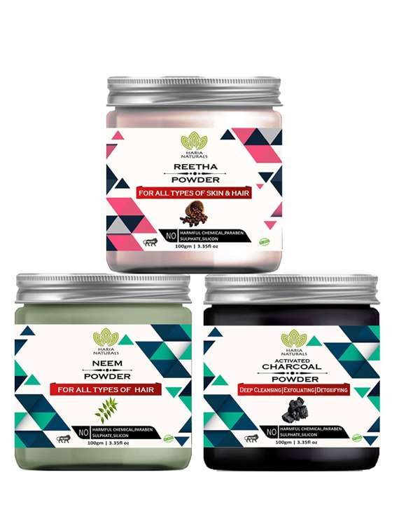 pack of 3 100% pure & natural powder combo