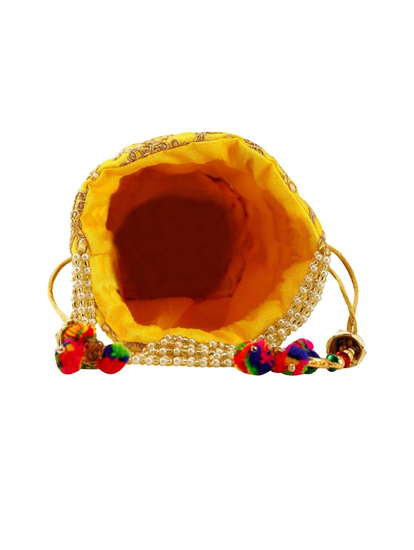 pack of 4 embroidered ethnic potlis - 18640469 -  Standard Image - 3