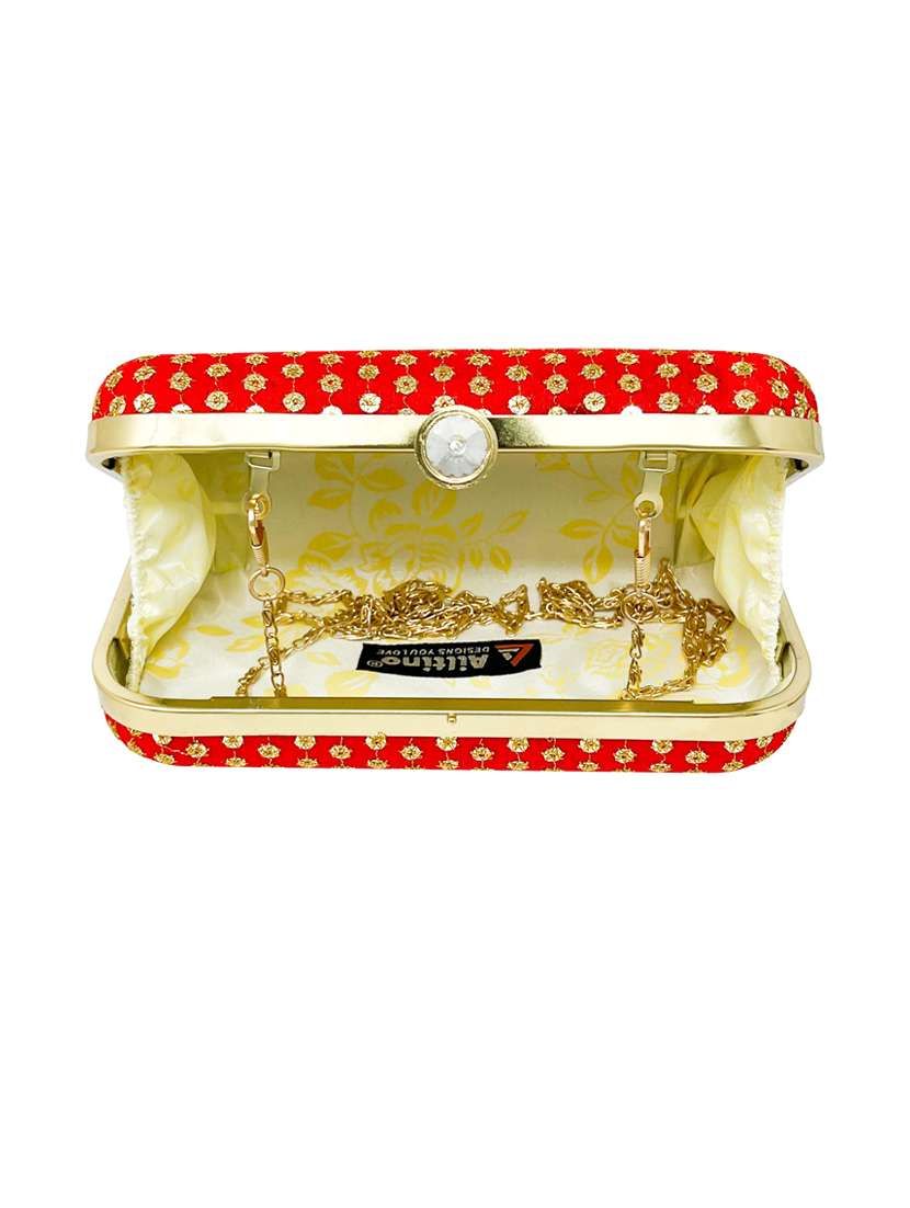 pack of 3 embroidered ethnic clutch - 18640576 - Standard Image - 3