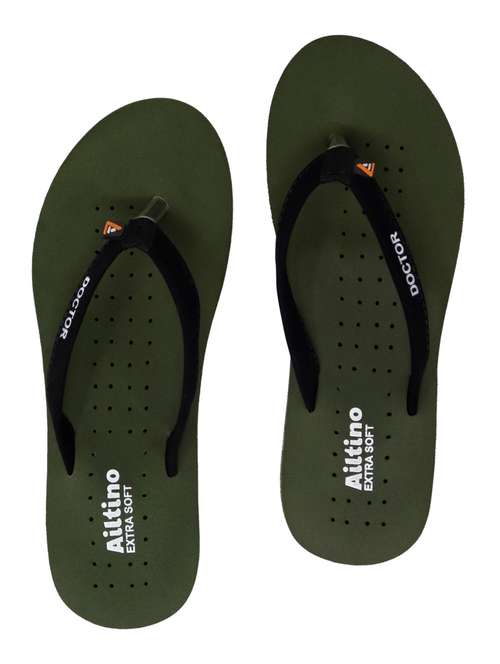 women printed toe separator slippers - 18640817 - Standard Image - 0