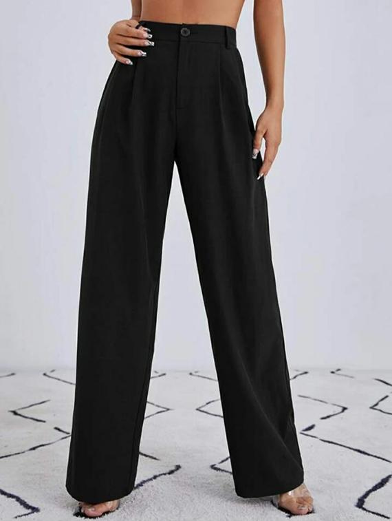 high rise solid trouser - 18641594 - Zoom Image - 0
