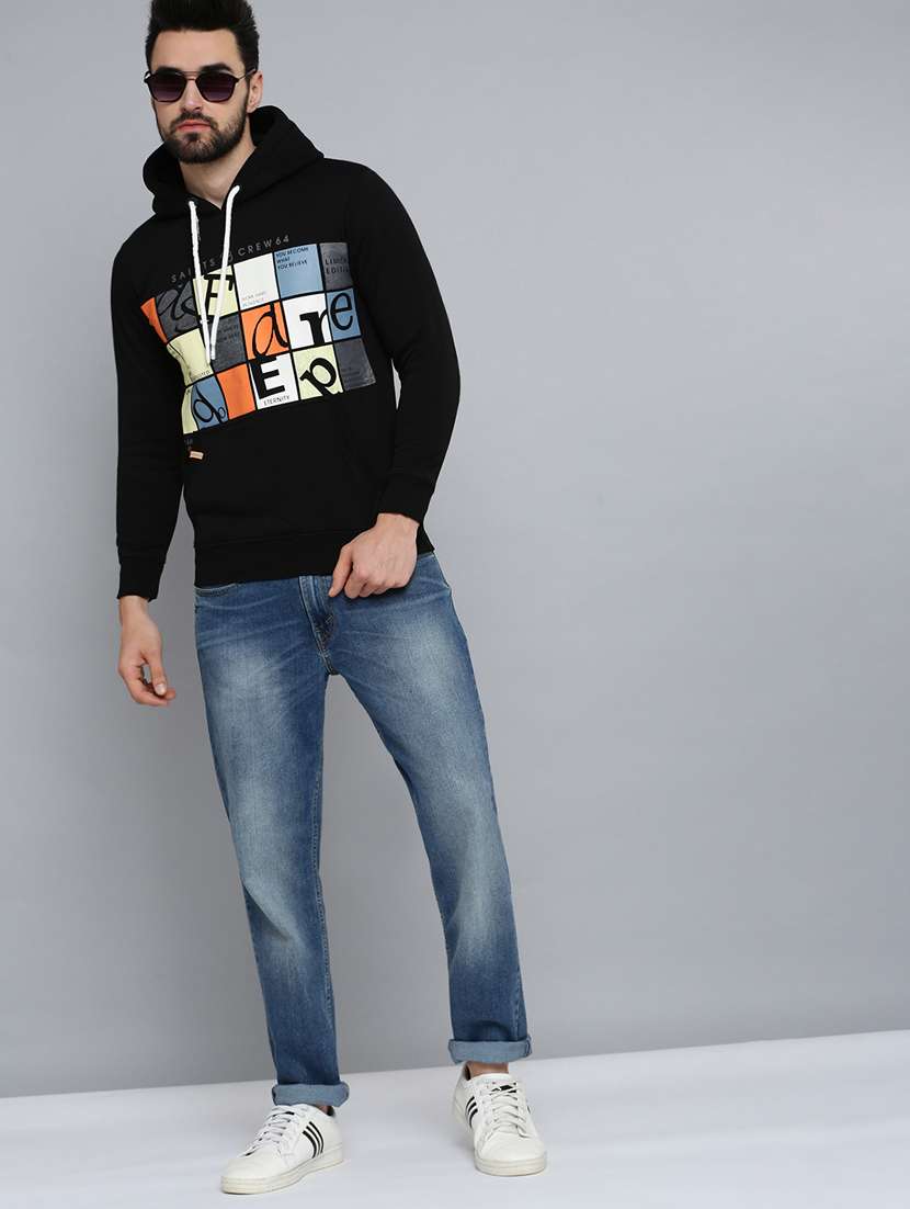 mens front print sweatshirt - 18641688 -  Standard Image - 3