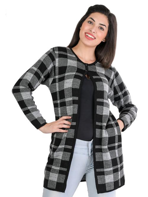 open front wool cardigan - 18642401 - Standard Image - 0