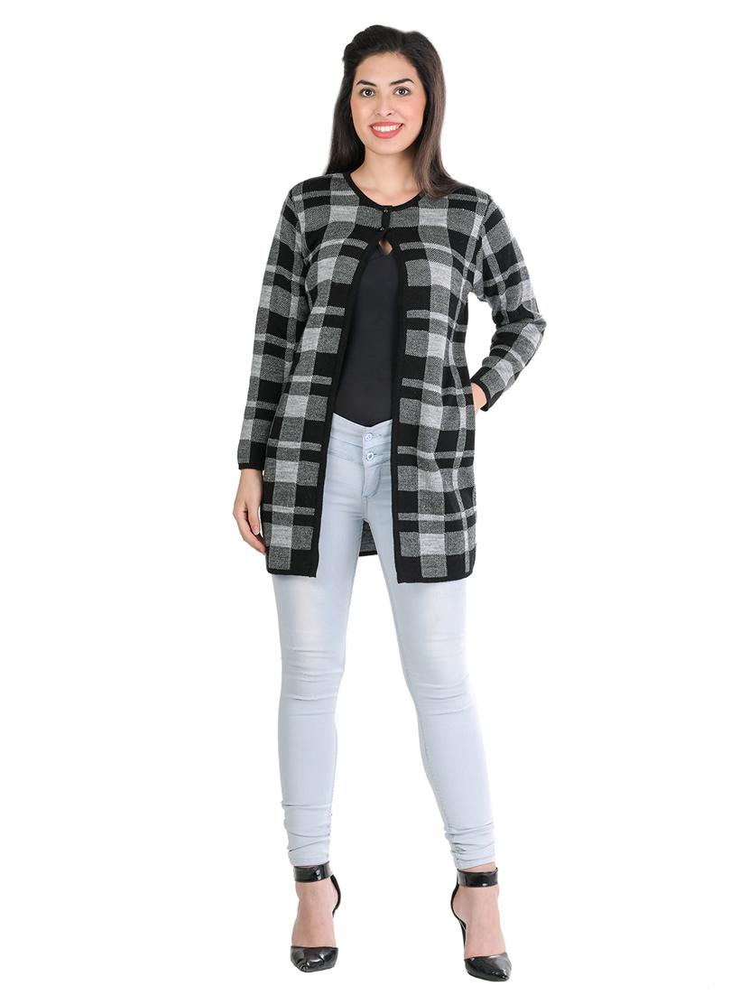 open front wool cardigan - 18642401 - Standard Image - 3