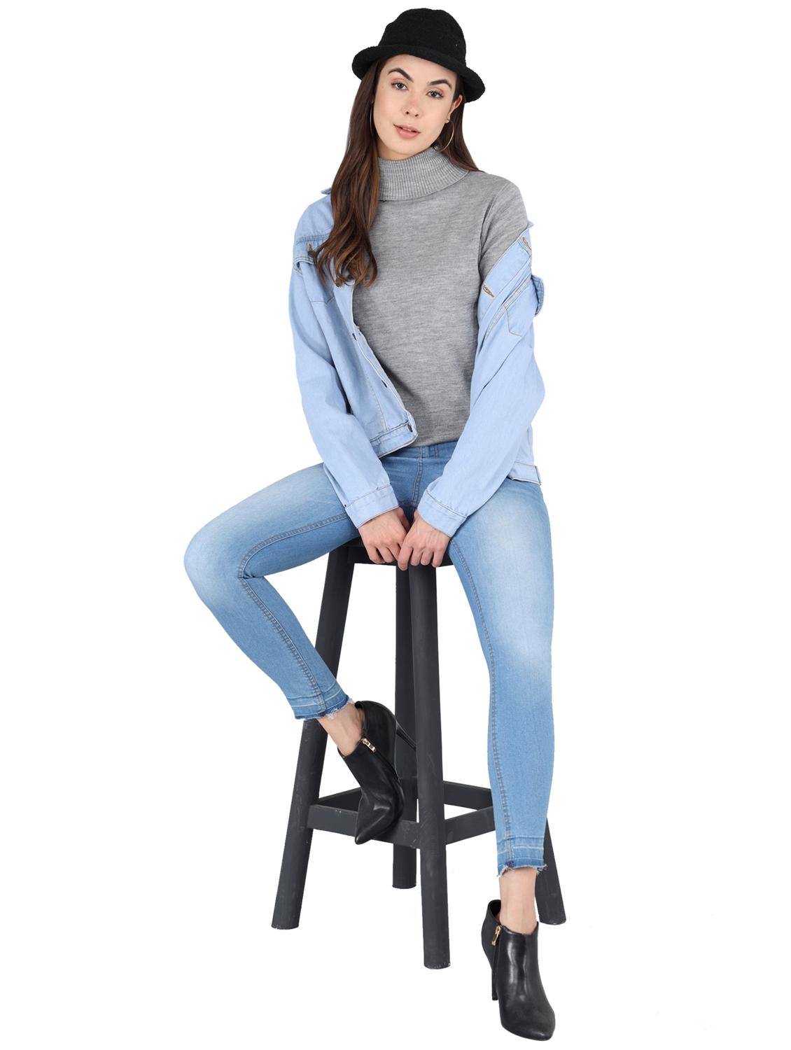 turtle neck solid wool cardigan - 18642402 - Standard Image - 3
