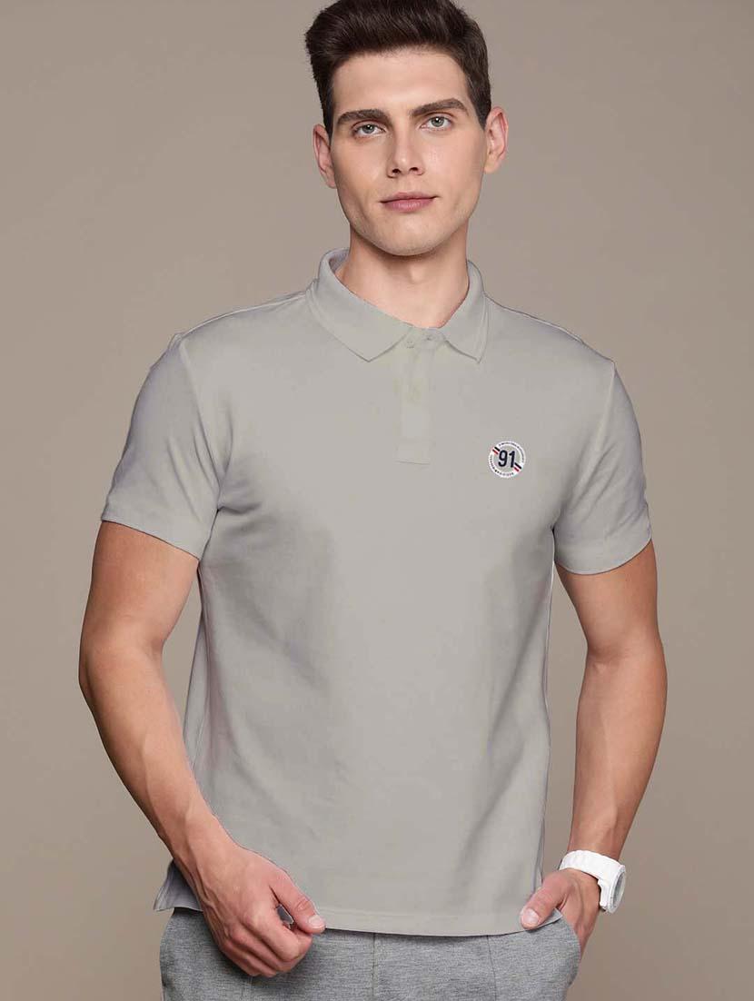 men solid polo t-shirt - 18642492 - Zoom Image - 0