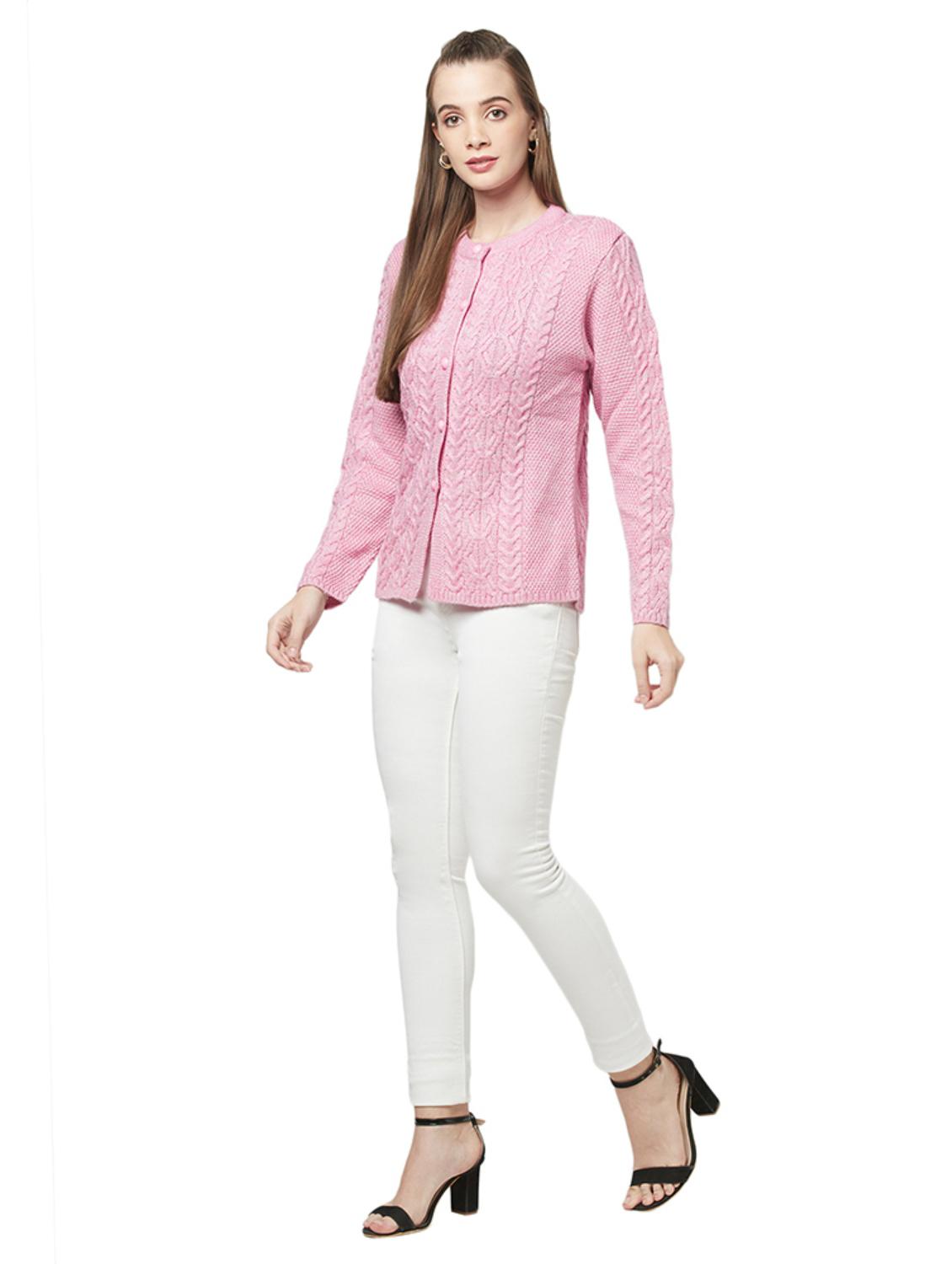 open front wool cardigan - 18642560 - Standard Image - 3