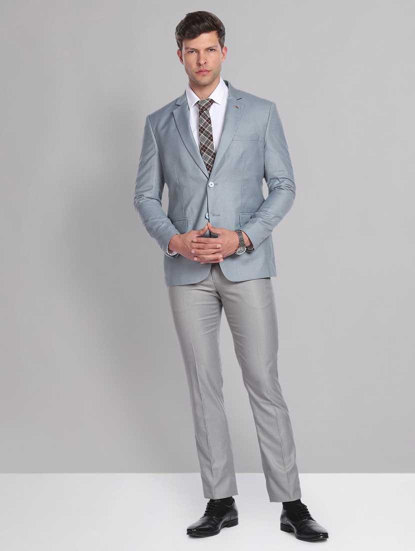 solid single breasted formal blazer - 18645425 - Standard Image - 3