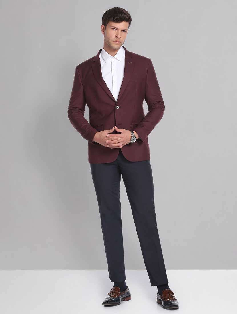solid single breasted formal blazer - 18645427 -  Standard Image - 3