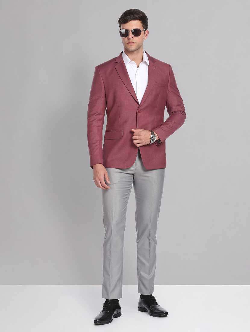 solid single breasted formal blazer - 18645433 -  Standard Image - 3