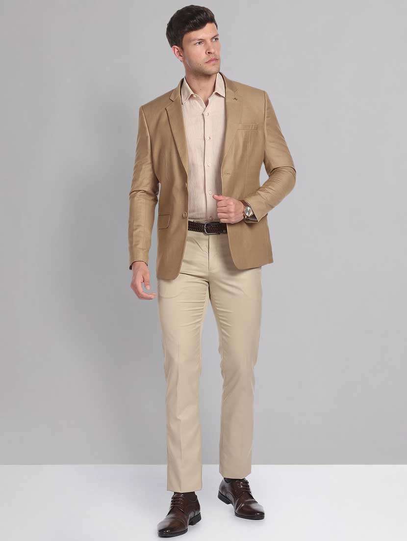 solid single breasted formal blazer - 18645434 -  Standard Image - 3