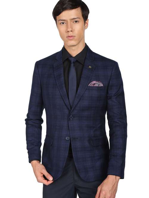 solid single breasted formal blazer - 18645435 - Standard Image - 0
