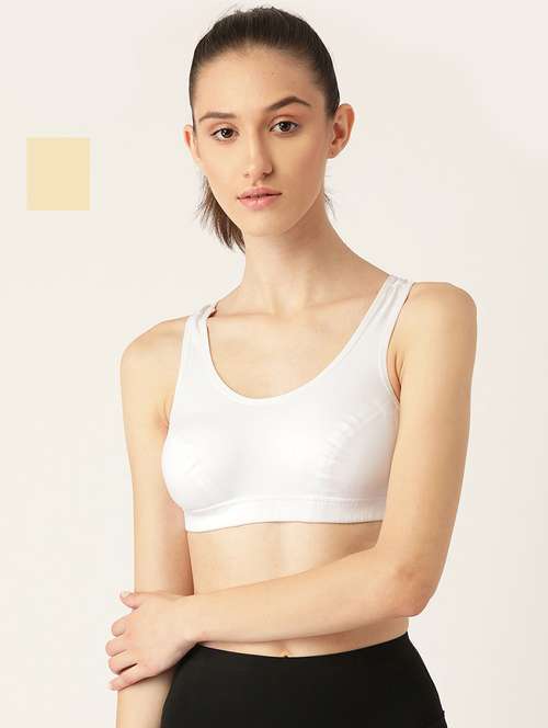 pack of 2 solid sports bra - 18646623 -  Standard Image - 0