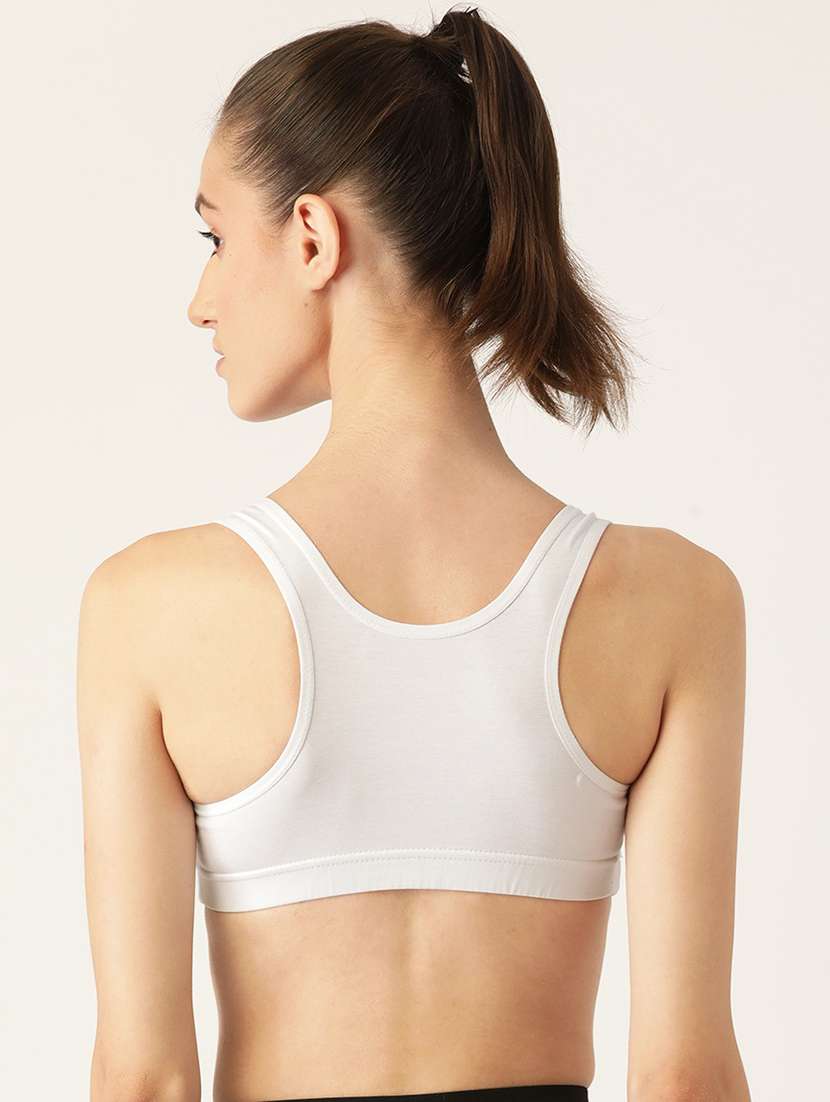 pack of 2 solid sports bra - 18646623 - Standard Image - 3