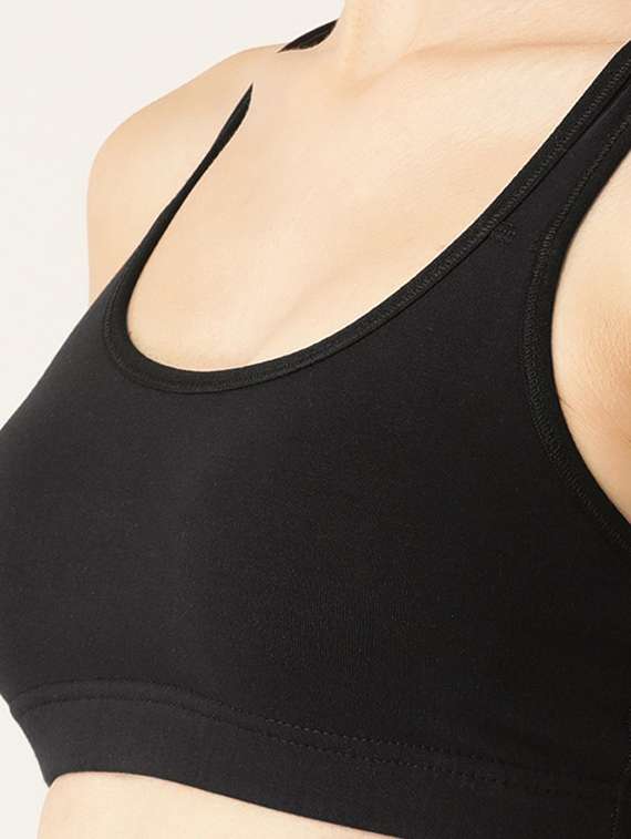 pack of 2 solid sports bra - 18646626 -  Standard Image - 5