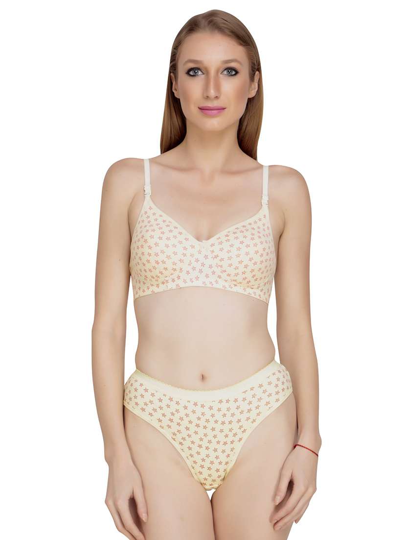 printed bra and panty set