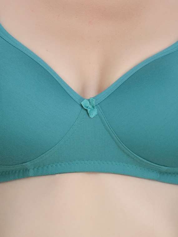solid lightly padded push up bra - 18650534 - Standard Image - 3