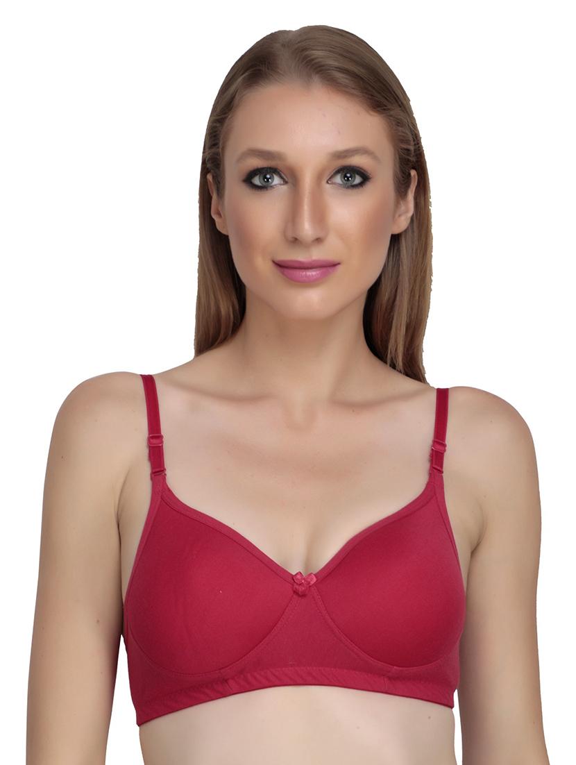 solid lightly padded regular bra - 18650535 - Zoom Image - 0