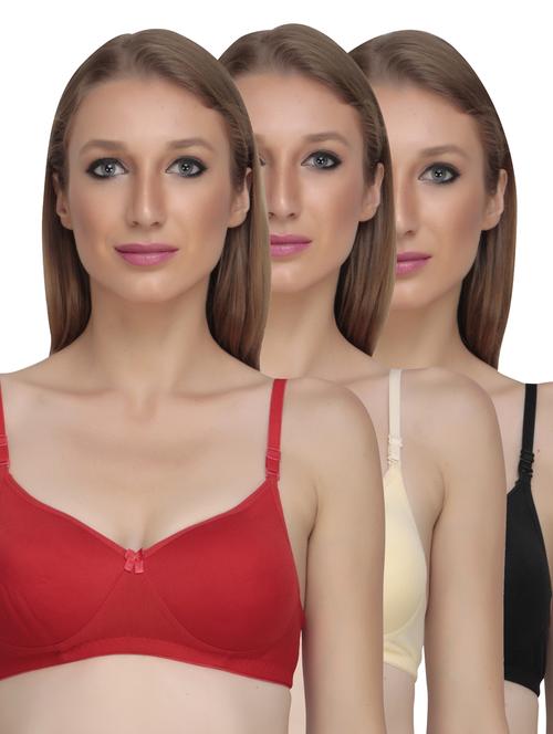 pack of 3 solid push up bra - 18650537 - Standard Image - 0