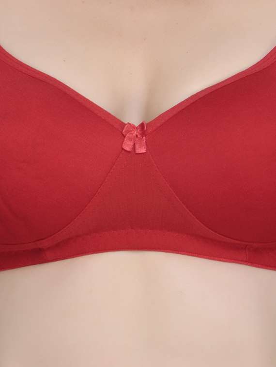 solid lightly padded push up bra - 18650540 - Standard Image - 3