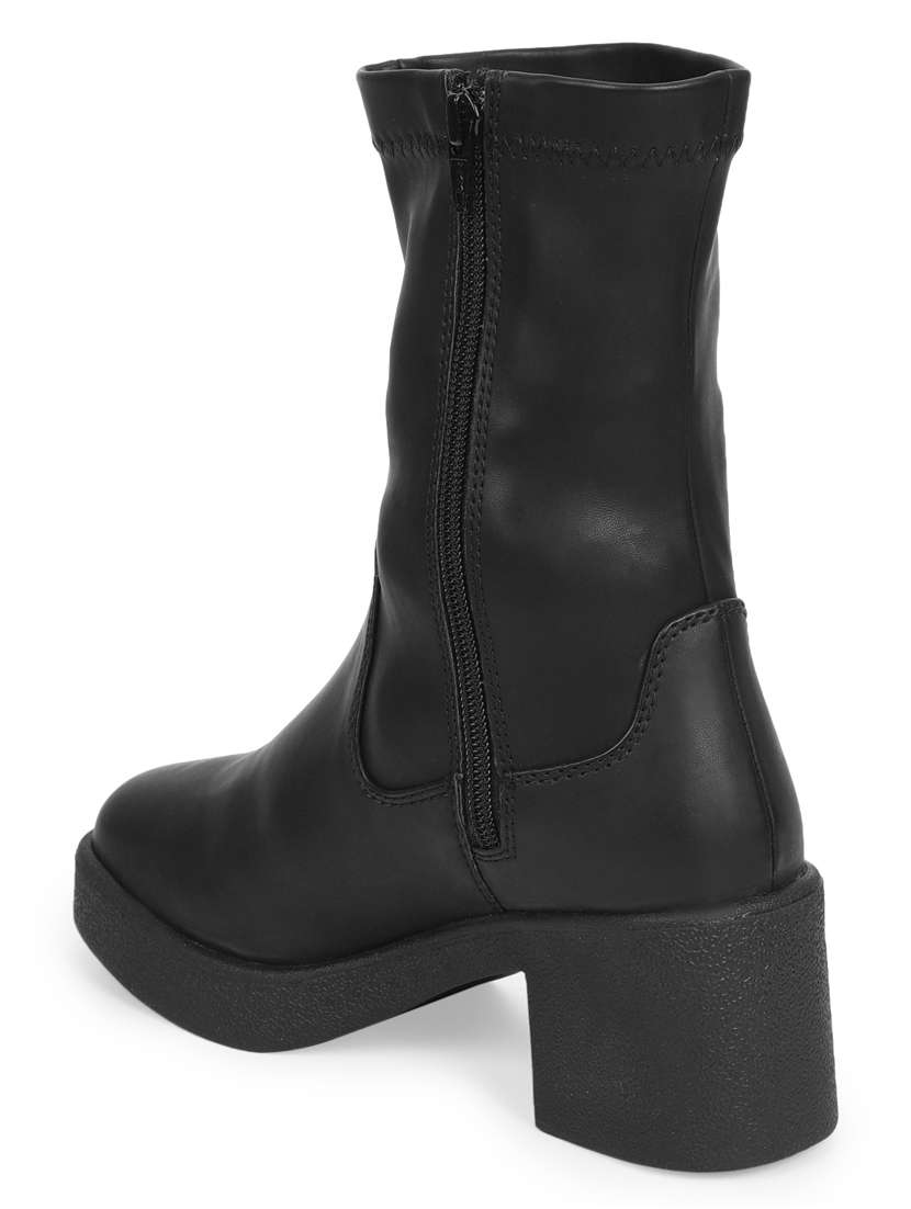 women solid ankle boots - 18650707 -  Standard Image - 3