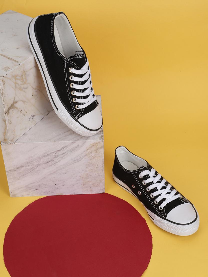 women black lace-up casual shoe - 18650712 -  Zoom Image - 0