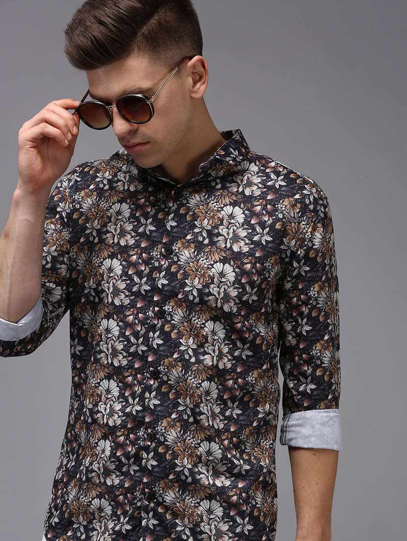 mens florals casual shirt - 18650842 -  Standard Image - 3