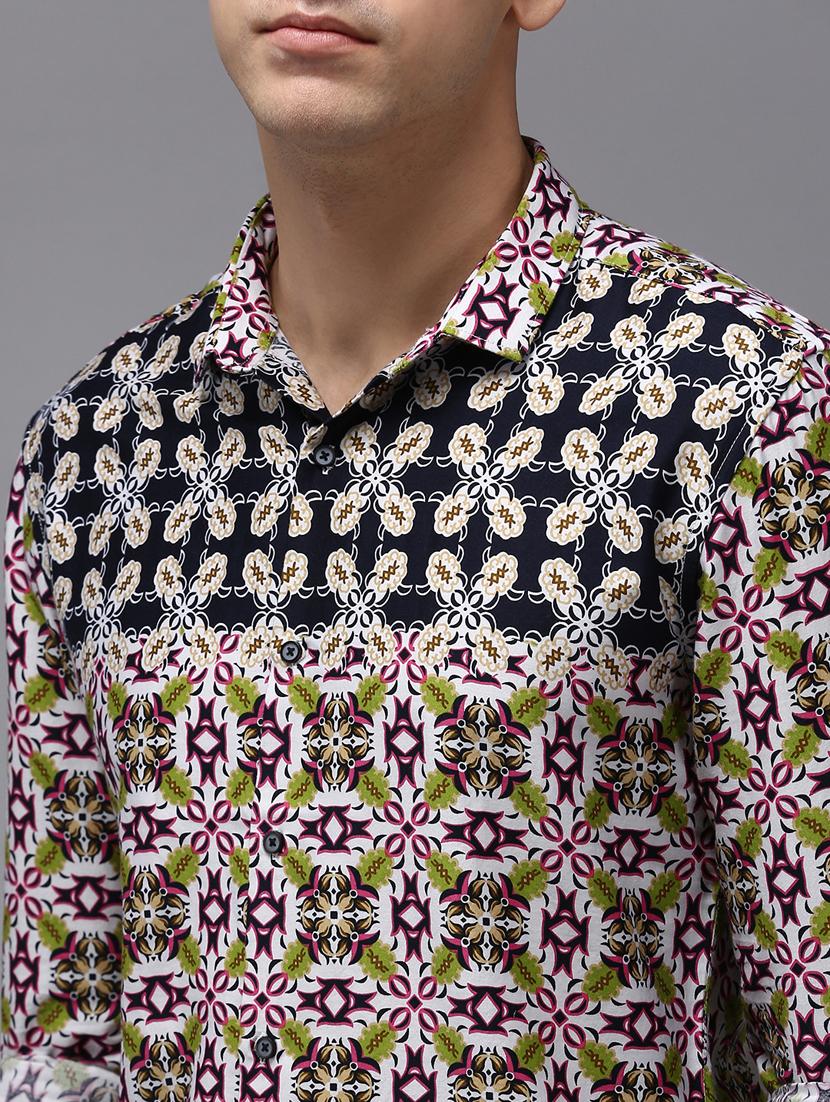 mens printed casual shirt - 18650849 - Standard Image - 5