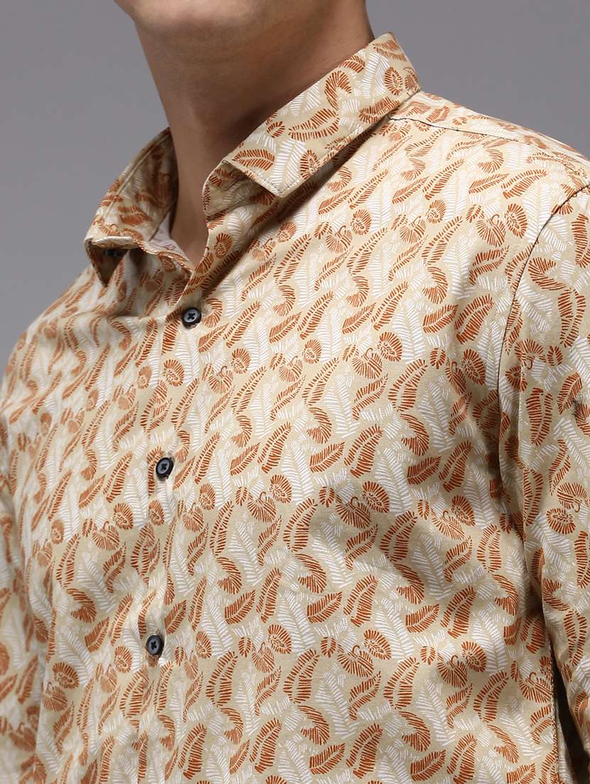mens printed casual shirt - 18650853 - Standard Image - 5