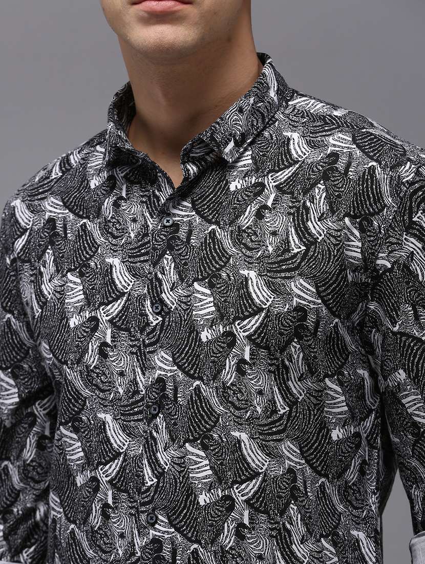 mens printed casual shirt - 18650854 - Standard Image - 5