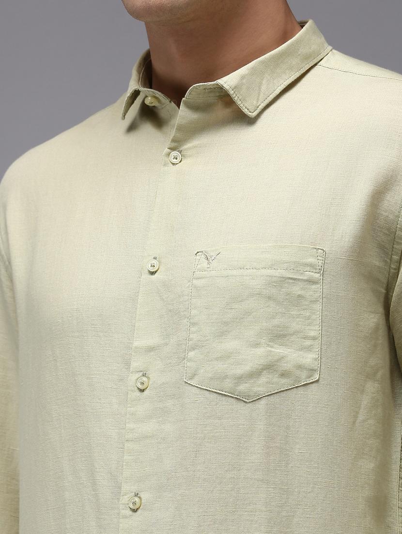 mens solid casual shirt - 18650885 - Standard Image - 5