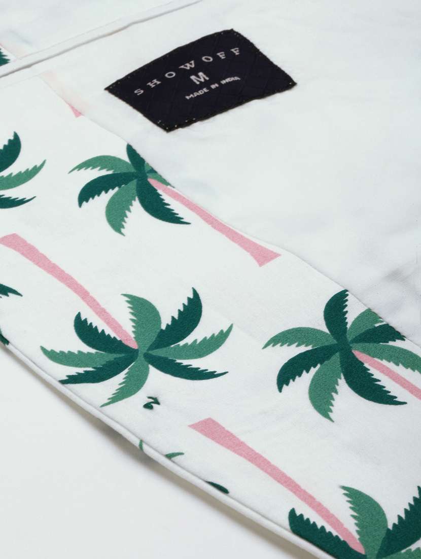 single breasted printed casual blazer - 18650996 -  Standard Image - 8