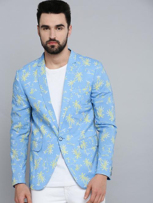 single breasted printed casual blazer - 18651000 -  Standard Image - 0