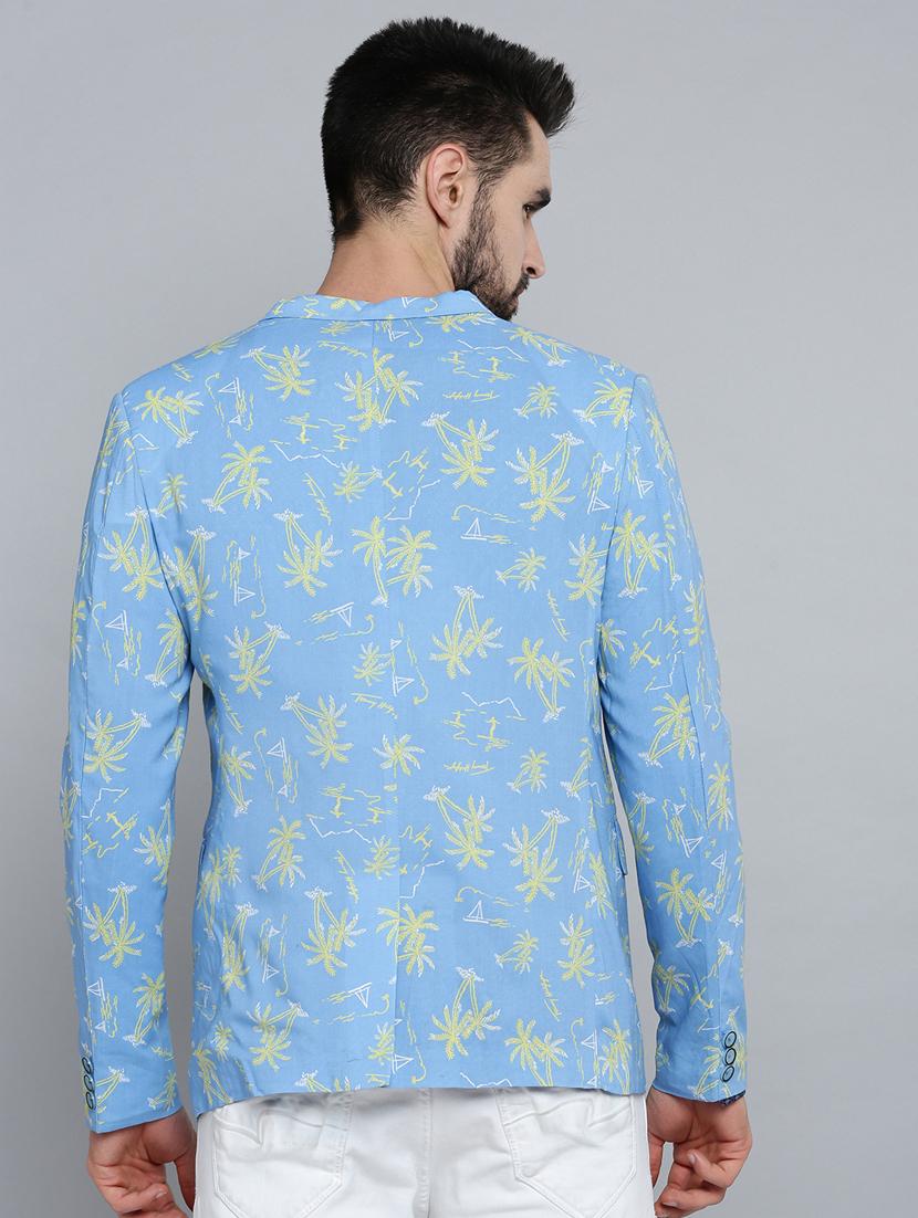 single breasted printed casual blazer - 18651000 - Standard Image - 3
