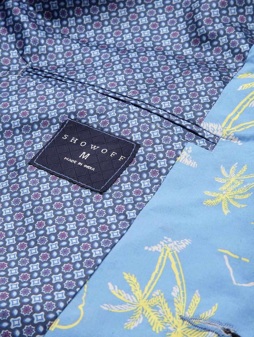 single breasted printed casual blazer - 18651000 - Standard Image - 8