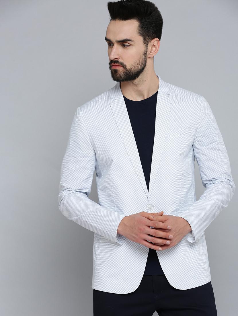 single breasted printed casual blazer - 18651001 - Zoom Image - 0