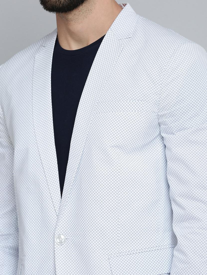 single breasted printed casual blazer - 18651001 - Standard Image - 5