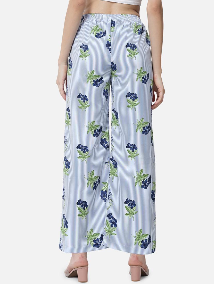 mid rise printed palazzo - 18651164 - Standard Image - 3