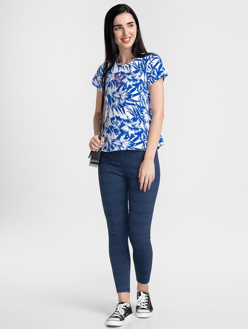 mid rise printed jegging - 18651206 - Standard Image - 3