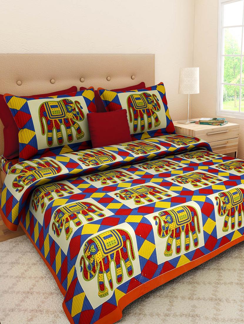 printed double bedsheet with 2 pillow cover - 18655792 -  Zoom Image - 0