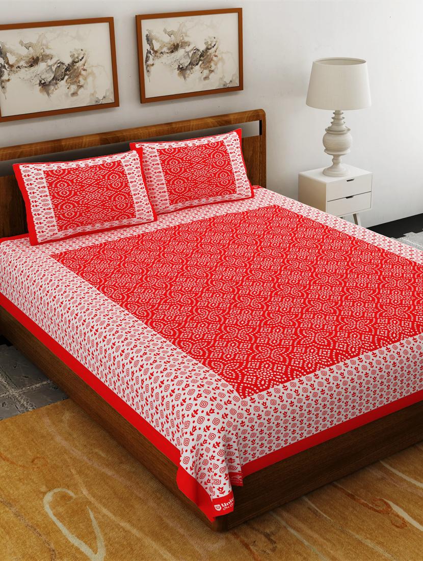 printed double bedsheet with 2 pillow cover - 18655837 -  Zoom Image - 0
