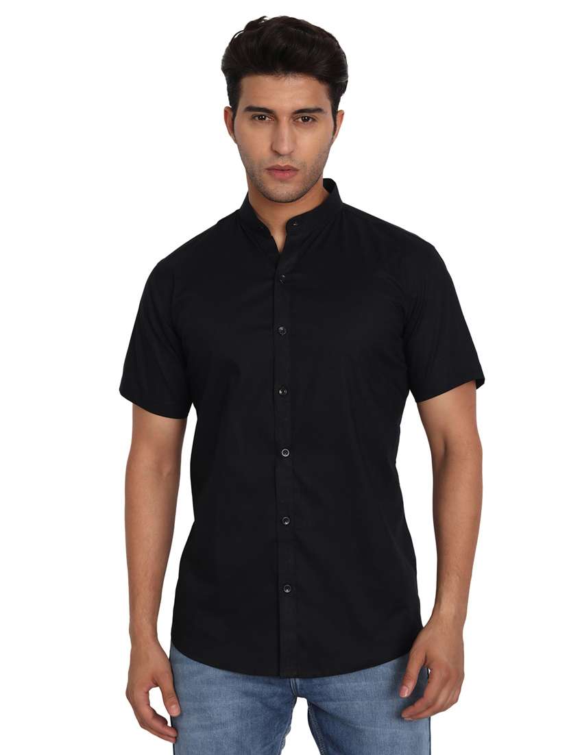 mens solid casual shirt