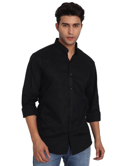 mens solid casual shirt - 18656078 - Standard Image - 0