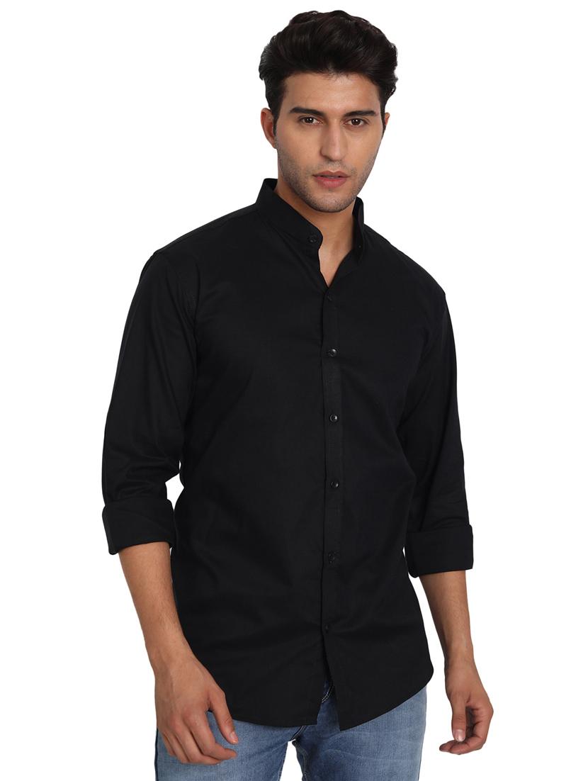 mens solid casual shirt - 18656078 - Zoom Image - 0