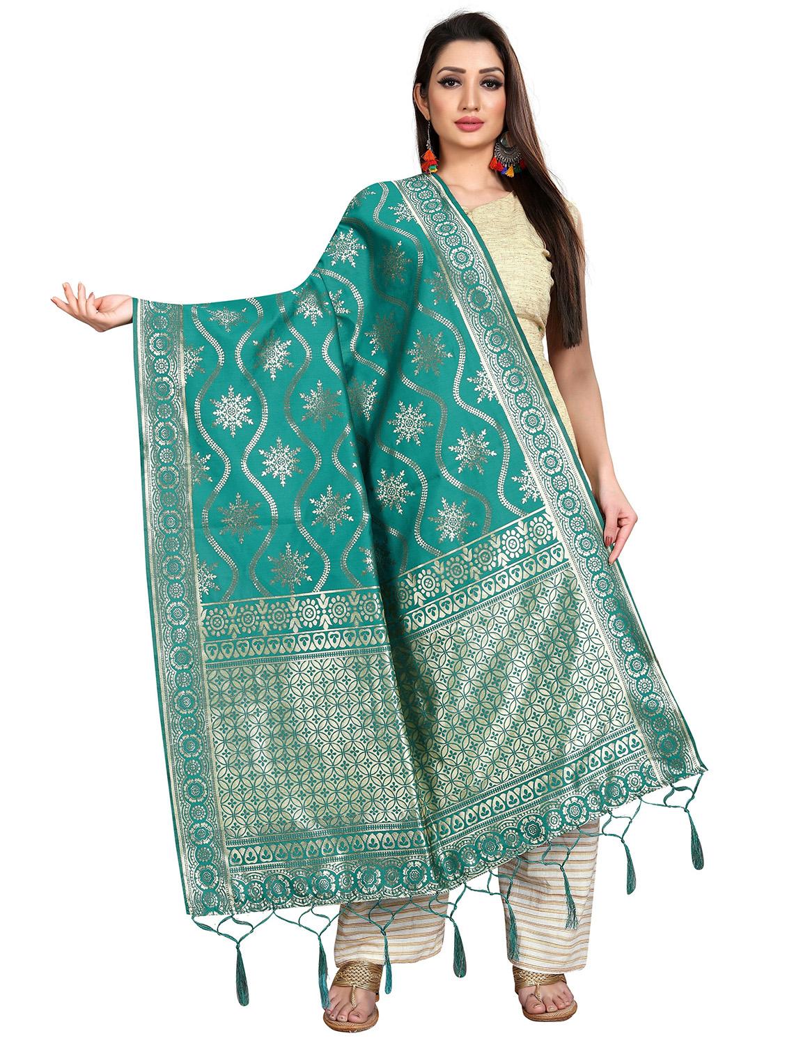 tassel detailed banarasi dupatta - 18656277 - Zoom Image - 0