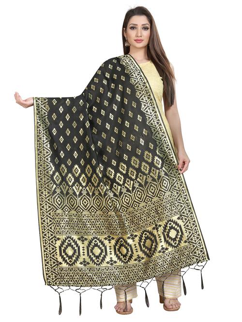 tassel detailed banarasi dupatta - 18656311 -  Standard Image - 0
