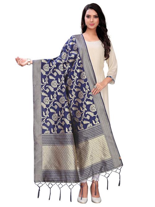 tassel detailed banarasi dupatta - 18656333 -  Standard Image - 0