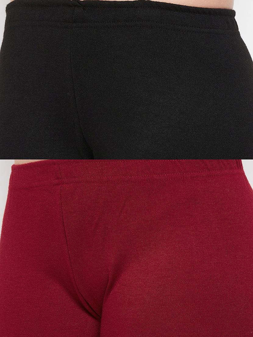pack of 2 solid woolen leggings - 18656861 - Standard Image - 5