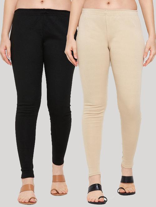 pack of 2 solid woolen legging - 18656866 - Standard Image - 0
