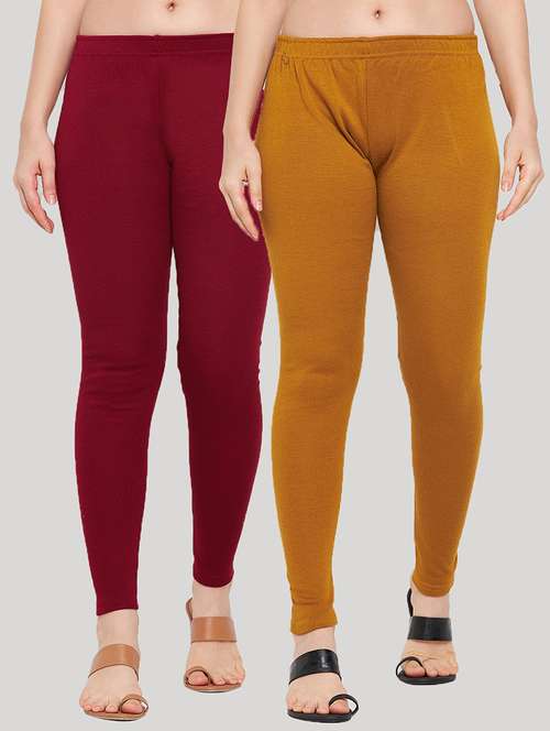 pack of 2 solid woolen legging - 18656874 -  Standard Image - 0